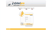 Tablet Screenshot of cash.infobel.com